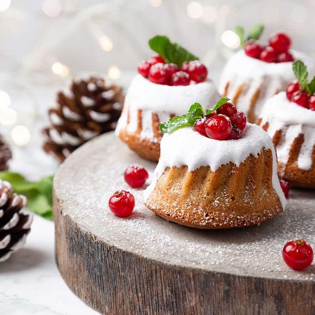 Mini 'bundt cakes' de Navidad