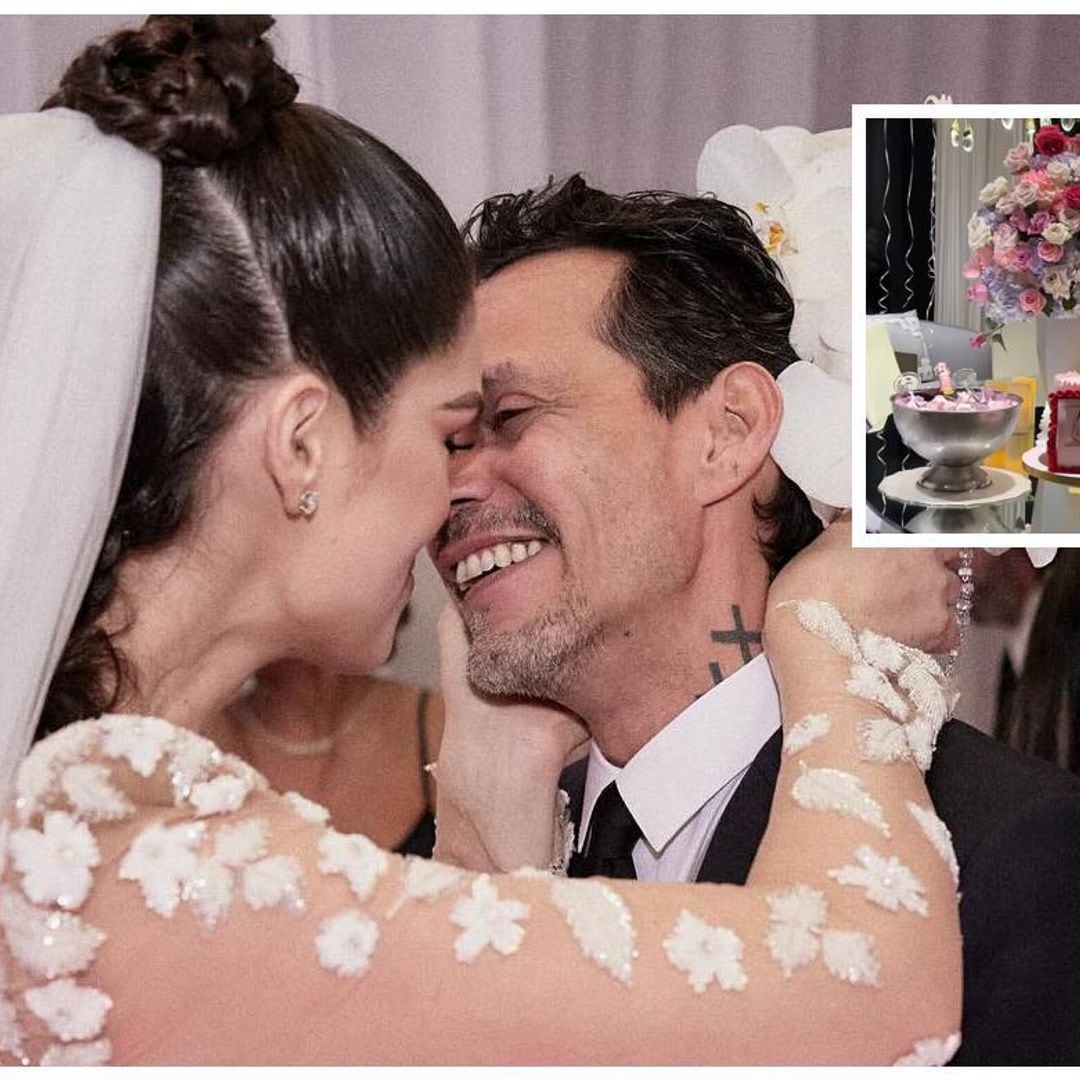 Cena romántica, cientos de rosas y más... Así celebraron Marc Anthony y Nadia Ferreira su primer aniversario de bodas