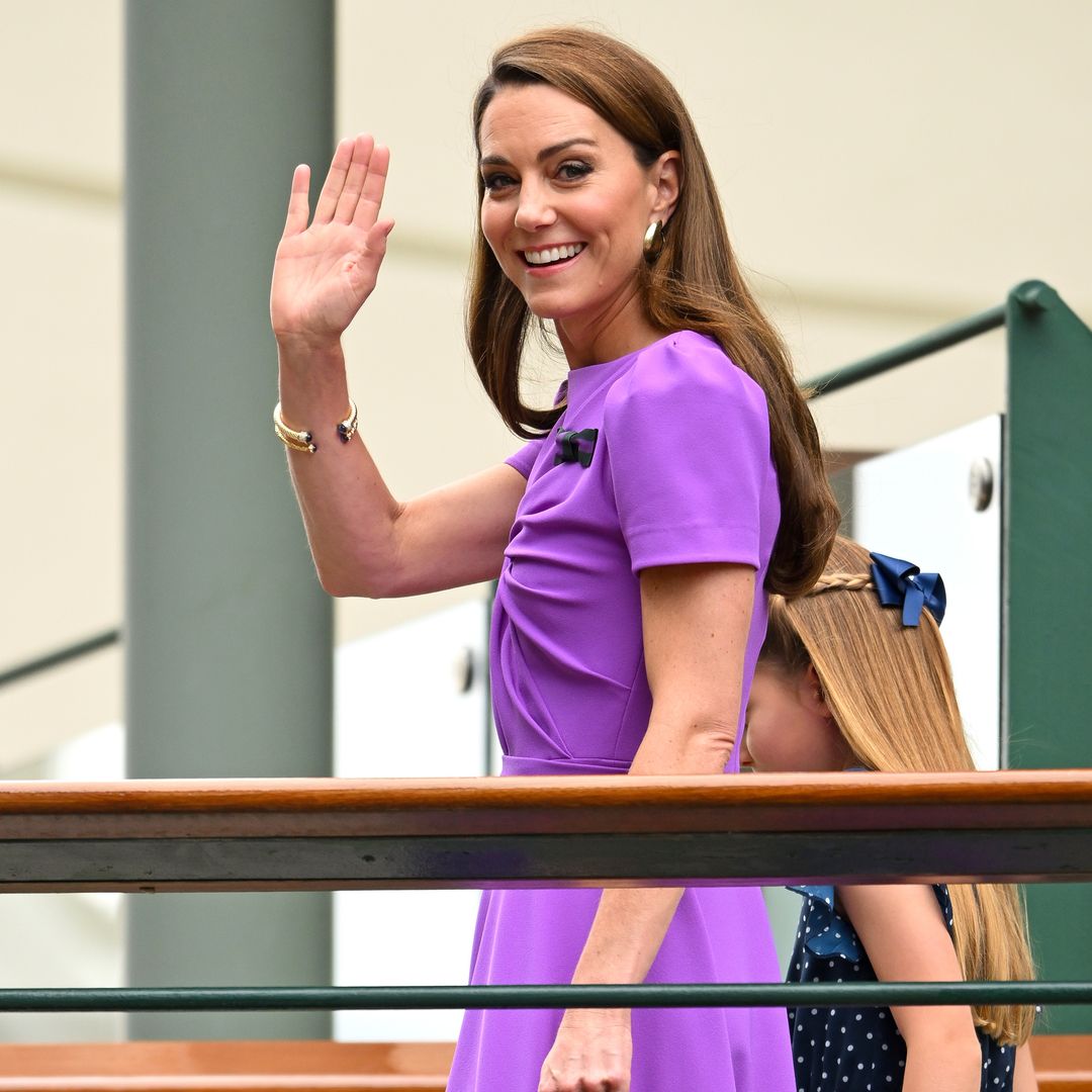 Radiante, Kate Middleton reaparece en Wimbledon junto a la princesa Charlotte