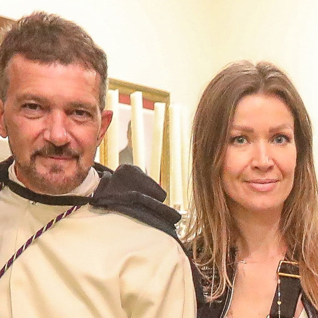 Antonio Banderas y Nicole Kimpel reaparecen juntos en la Semana Santa de Málaga