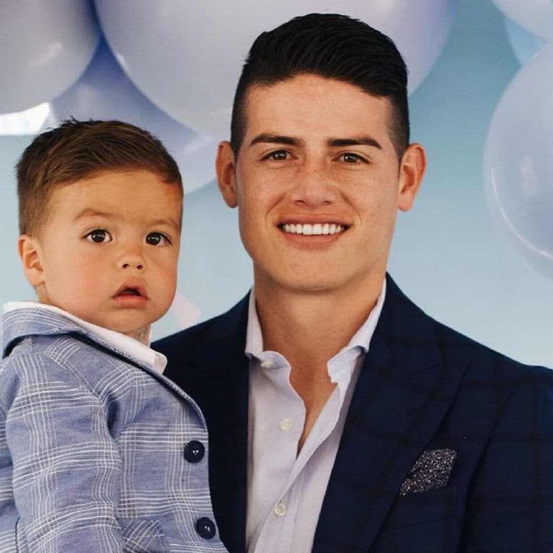 james rodr guez en el bautizo de su hijo samuel