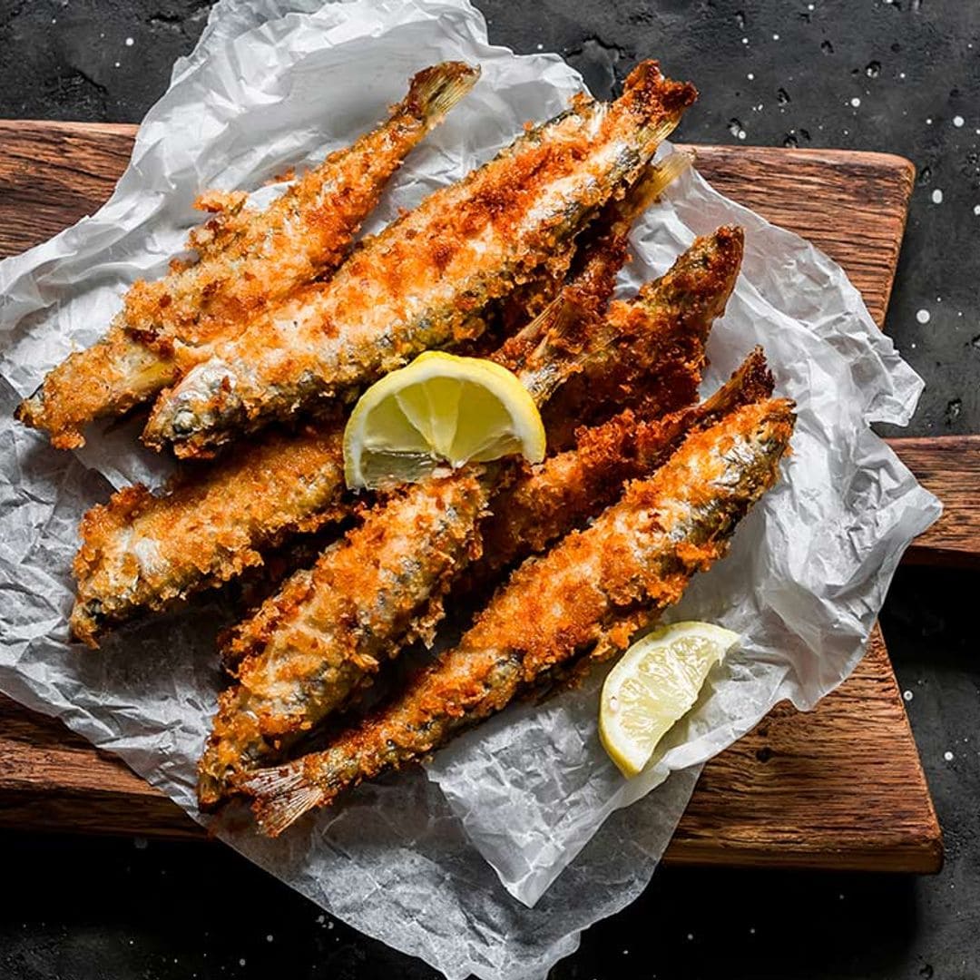 Sardinas empanadas al pimentón