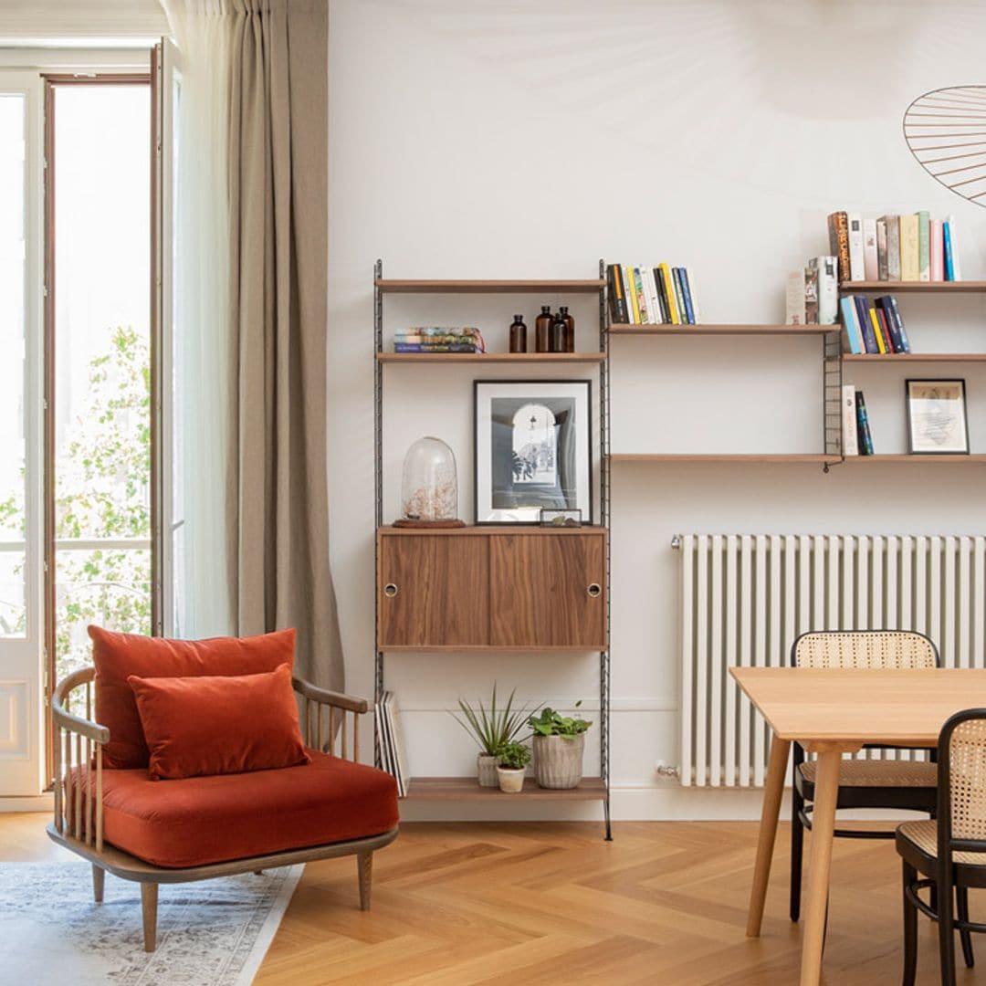 Este piso en Barcelona es un ejemplo ideal de cómo aplicar el estilo ecléctico en decoración