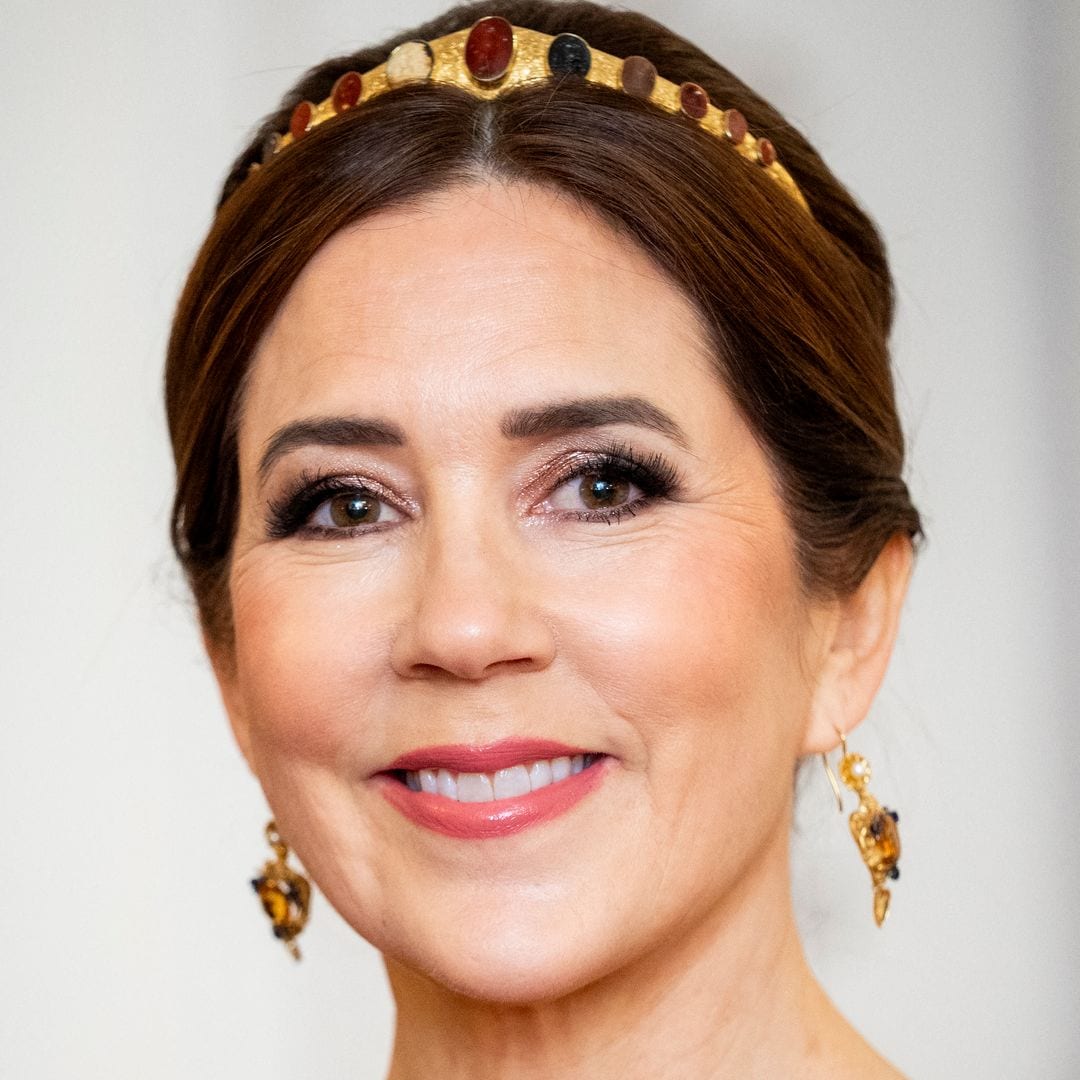 Queen Mary of Denmark smiles during a gala dinner at the Presidential Palace in Helsinki, Finland, on March 4, 2025 during a 2-day state visit of the Danish royal couple to Finland. (Photo by Ida Marie Odgaard / Ritzau Scanpix / AFP) / Denmark OUT (Photo by IDA MARIE ODGAARD/Ritzau Scanpix/AFP via Getty Images)          