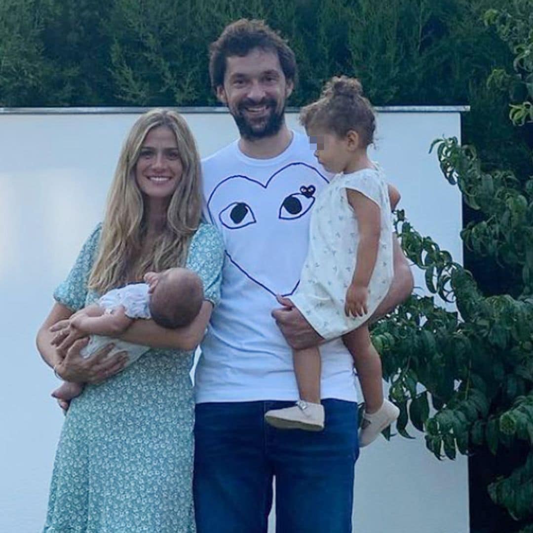 Olivia y Gabriela, protagonistas del posado familiar de Sergio Llull en su 33º cumpleaños