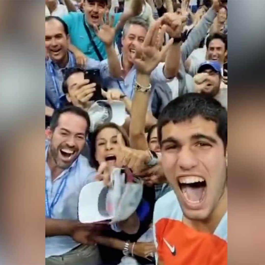 La celebración de Carlos Alcaraz tras ganar su primer Grand Slam: '¡Vamos!'