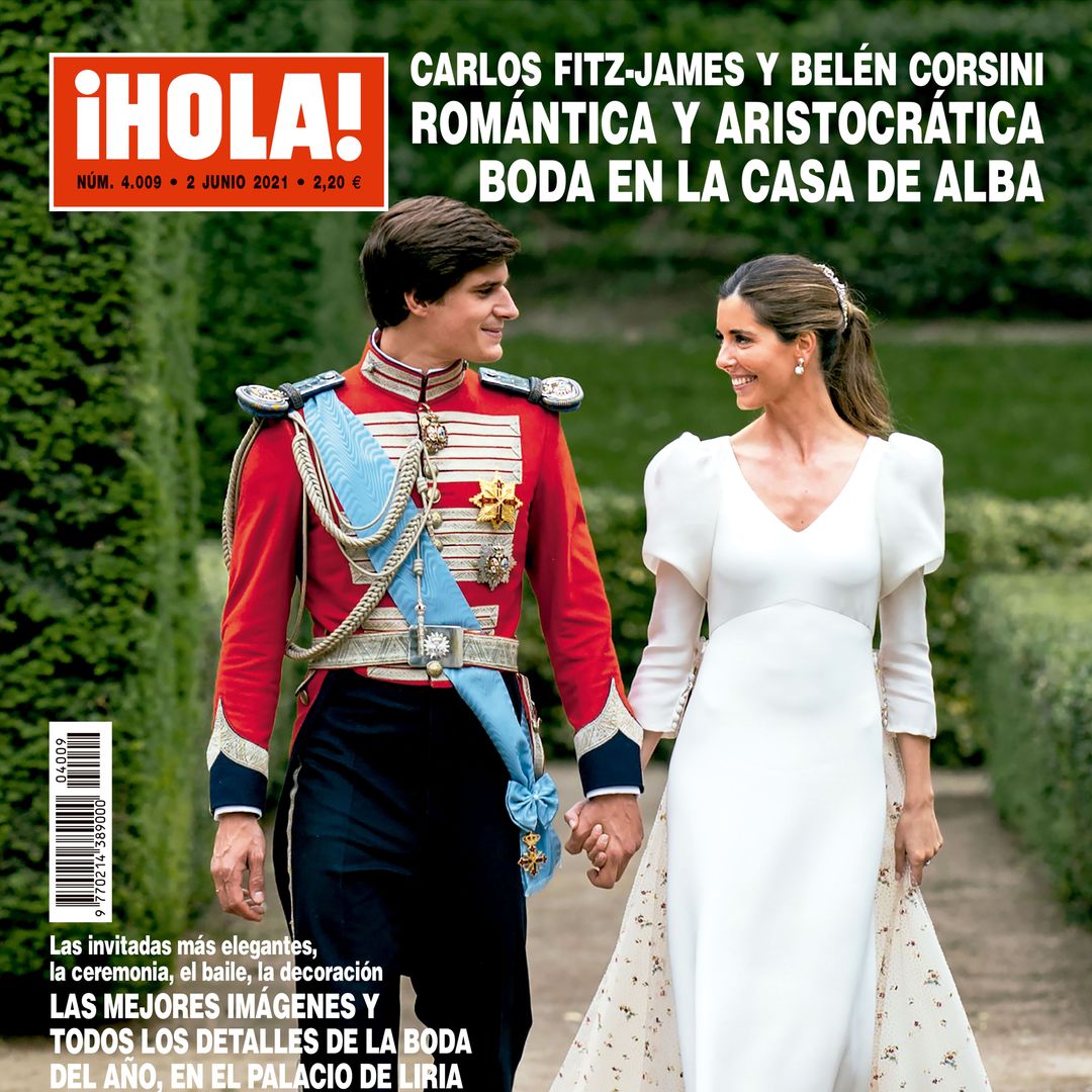 La portada de ¡HOLA! de la boda de Belén Corsini y Carlos Fitz-James