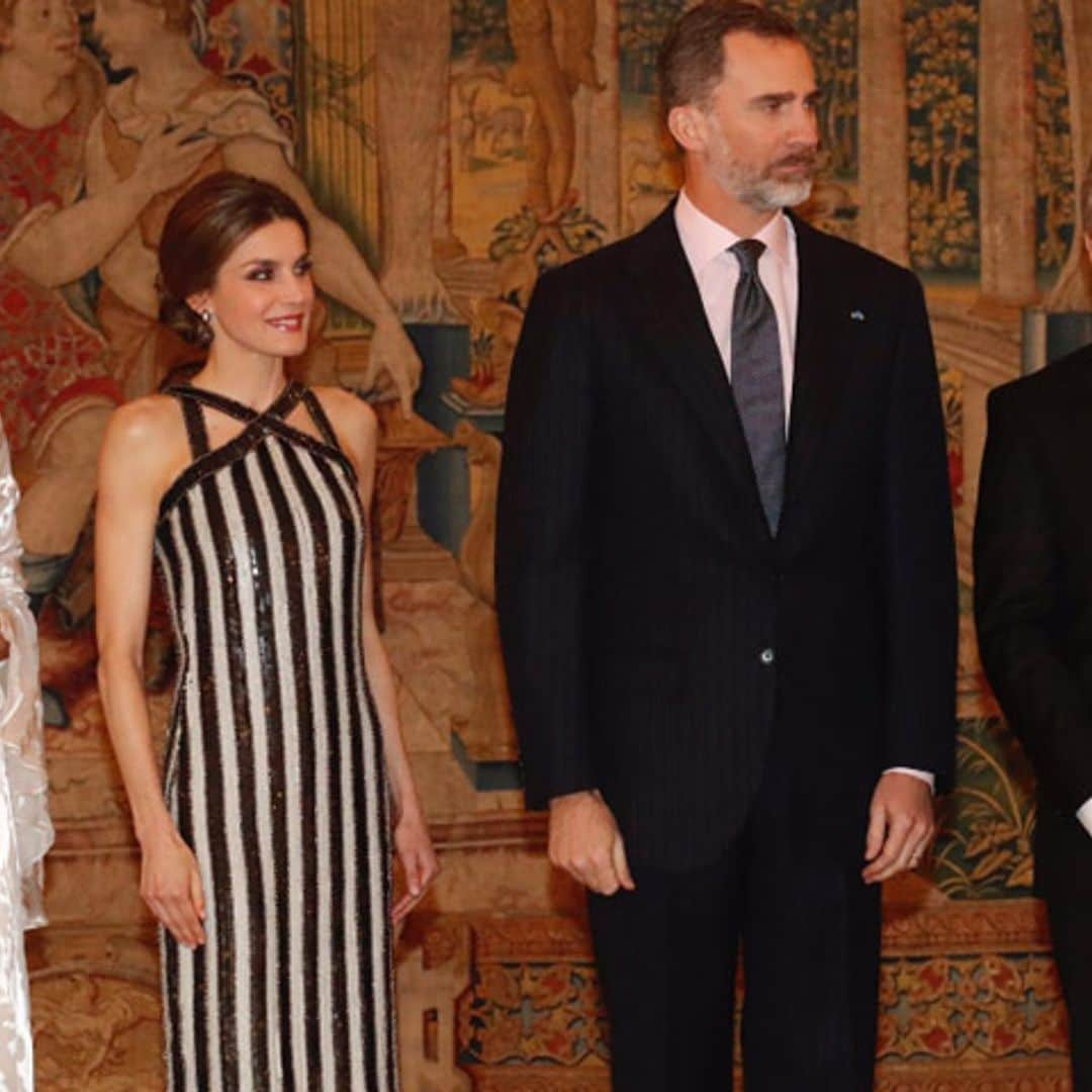 Antonia, la hija del Presidente y la Primera Dama de Argentina, una pequeña invitada en el Palacio del Pardo