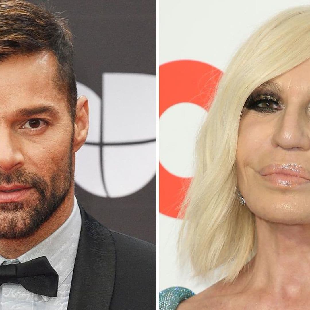 Ricky Martin y su esposo reciben regalo de Donatella Versace por semana del orgullo gay