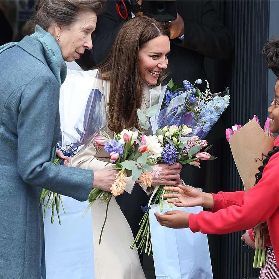 La duquesa de Cambridge y la princesa Ana protagonizan un inusual acto conjunto