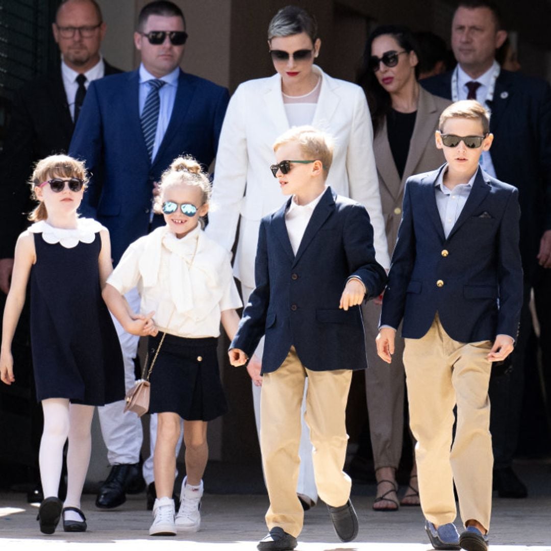 Jacques, Gabriella de Mónaco y sus primos pequeños, una minipandilla que marca estilo en el tenis