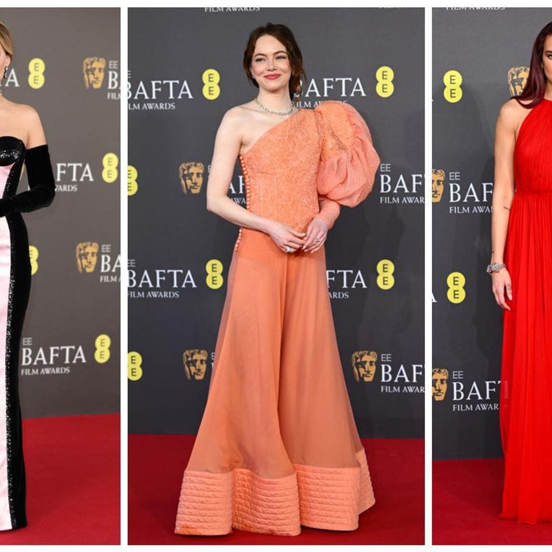 BAFTAs 2024: Dua Lipa, Margot Robbie y Emma Stone entre las mejor vestidas de la alfombra roja