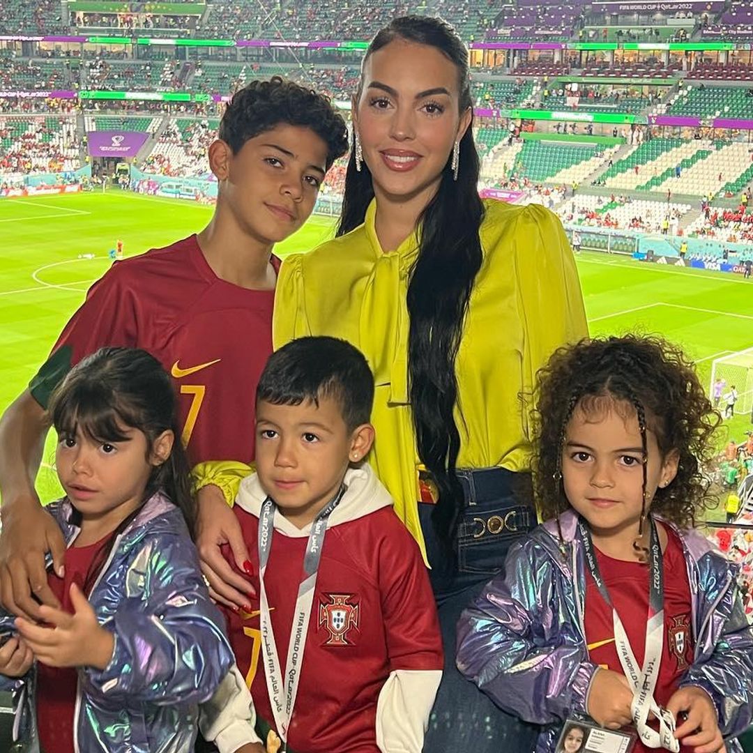 Georgina Rodríguez y sus hijos, el apoyo de Cristiano Ronaldo tras la derrota ante Corea del Sur