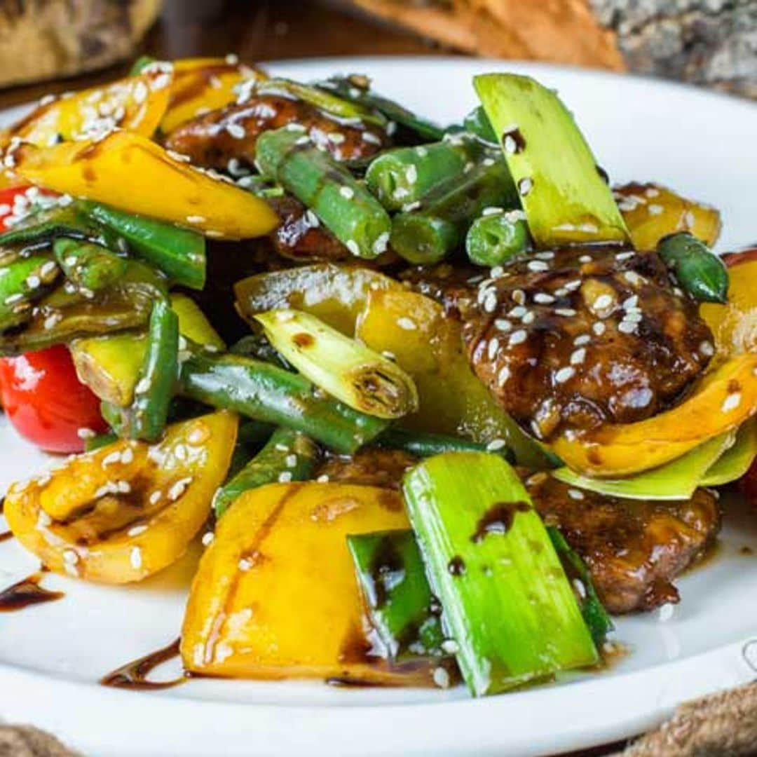 Salteado de verduras con sésamo