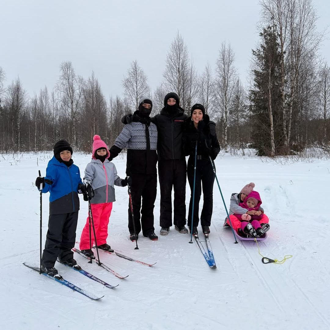 Cristiano Ronaldo y Georgina Rodríguez celebran Navidad con sus hijos en uno de los rincones más fríos del mundo