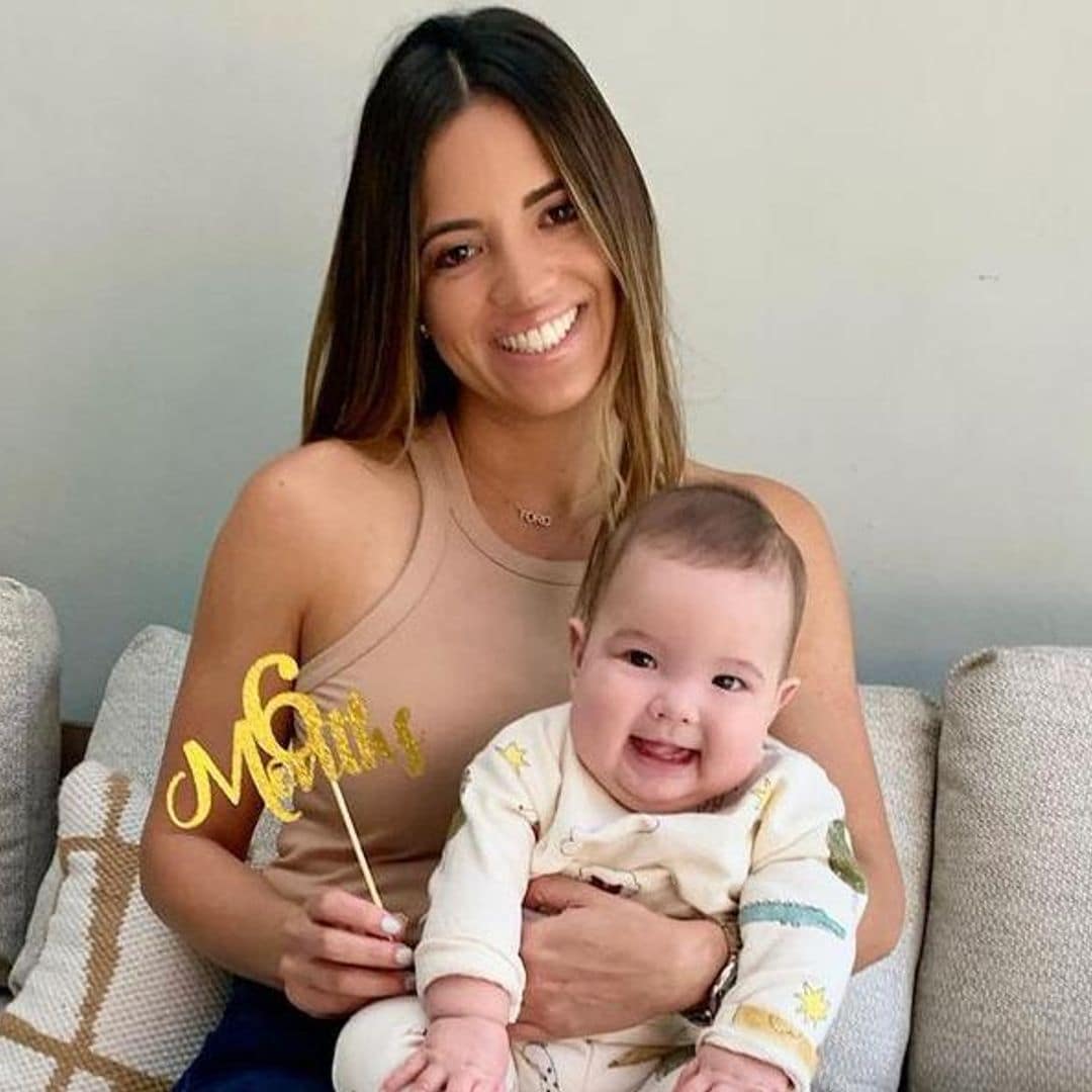 Baby Ford, el pequeño de Pamela Silva, jugando con su gimnasio derretirá tu corazón