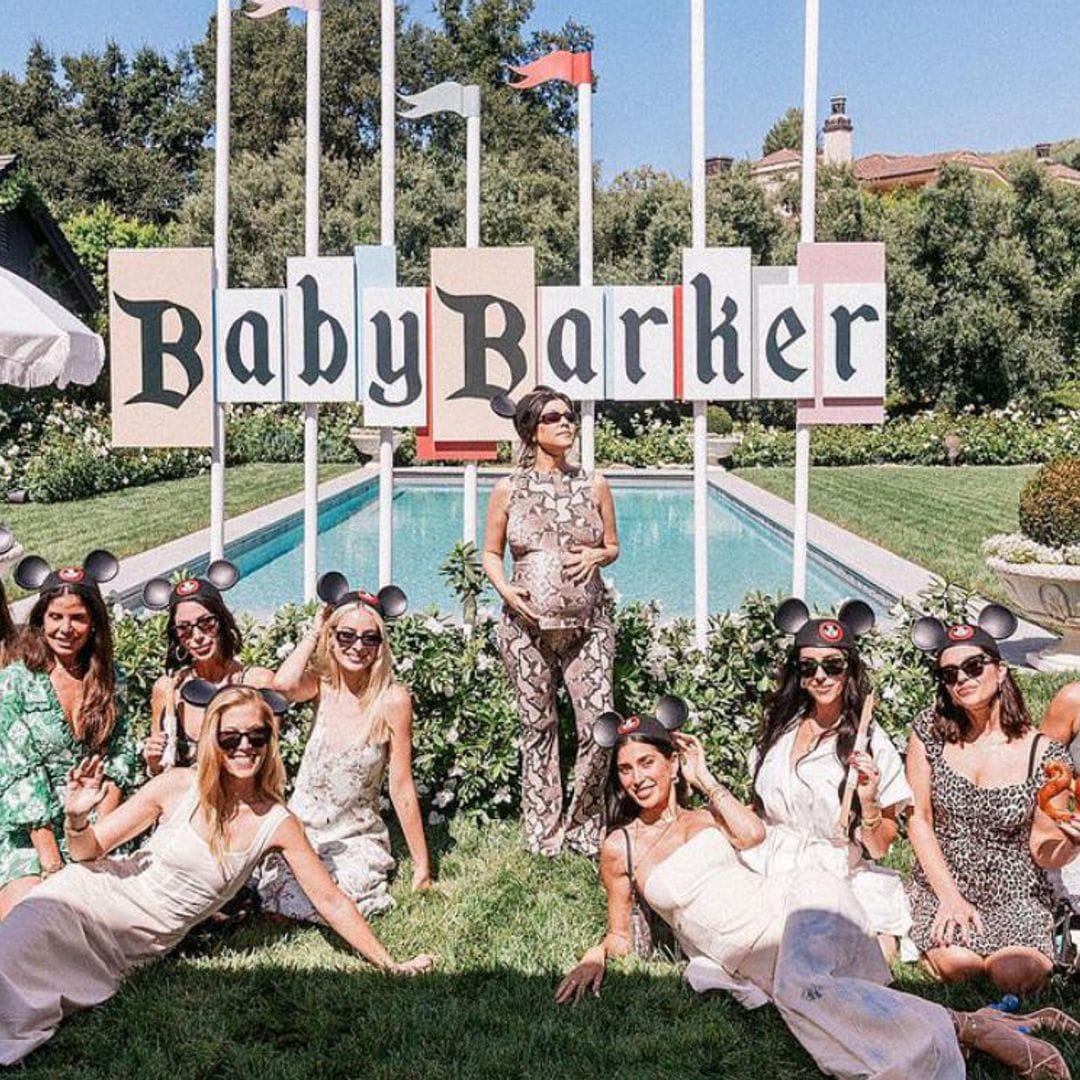 Las imágenes no vistas de la impresionante 'baby shower' de Kourtney Kardashian inspirada en Mickey Mouse