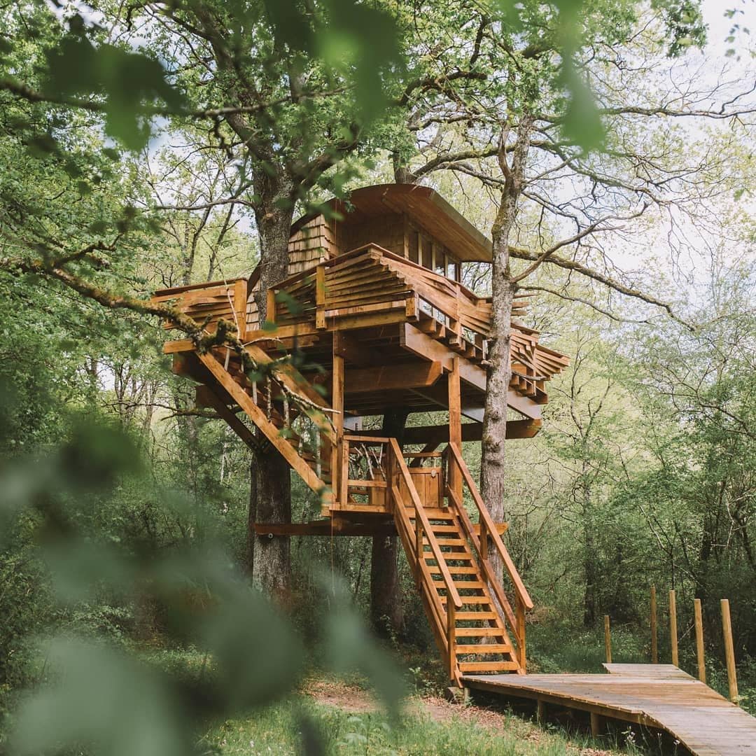 Suite Triku en Basoa Suites, cabaña en los árboles en Larraintzar, Navarra