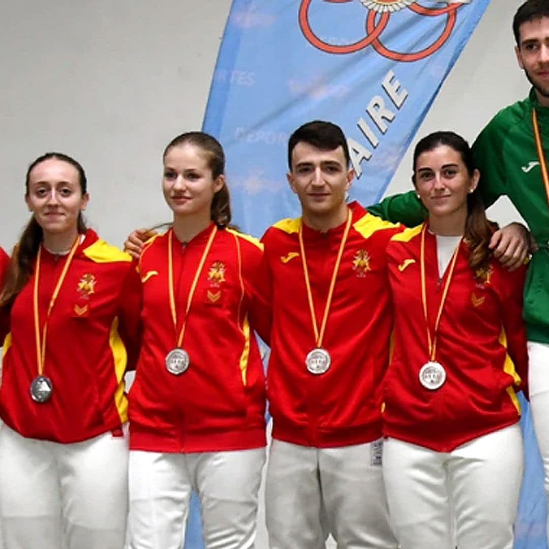 La princesa Leonor obtiene la medalla de plata en esgrima en el torneo  de academias militares