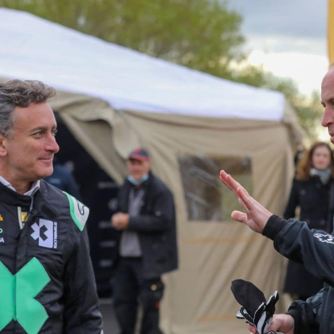 ¡A toda velocidad! El príncipe Guillermo se convierte en piloto por un día junto a Alejandro Agag