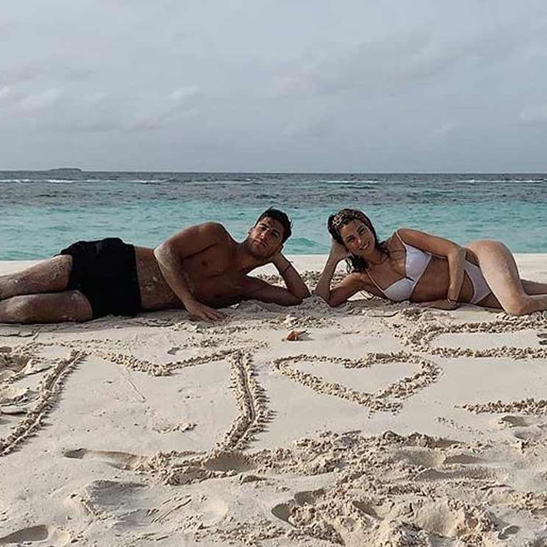 ¡Vacaciones en el paraíso! La idílica escapada de Marco Asensio y su novia Sandra Garal