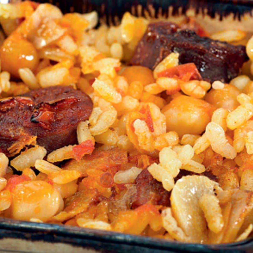 Arroz rápido al horno