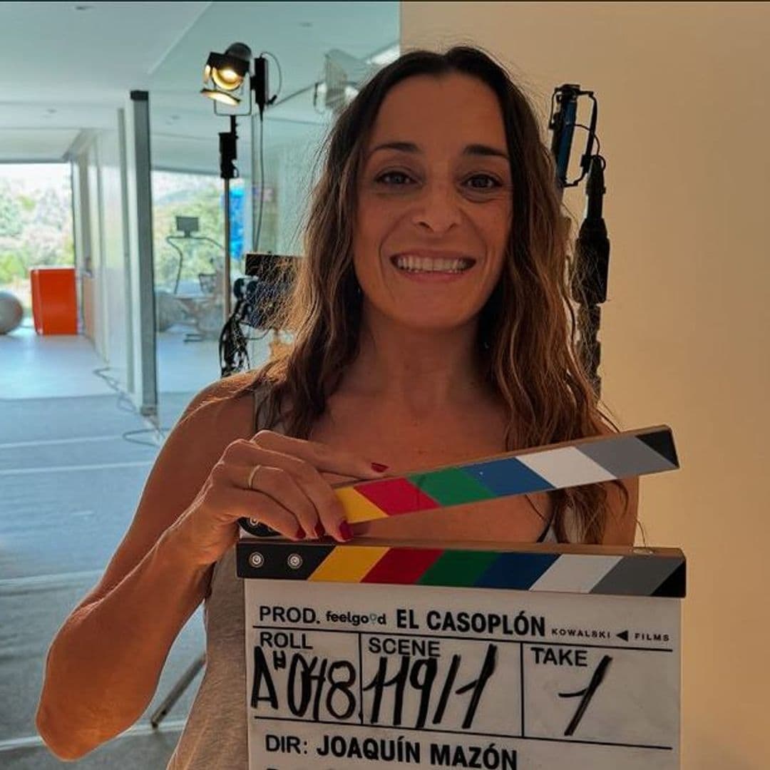 Raquel Guerrero en el rodaje de 'El Casoplón'