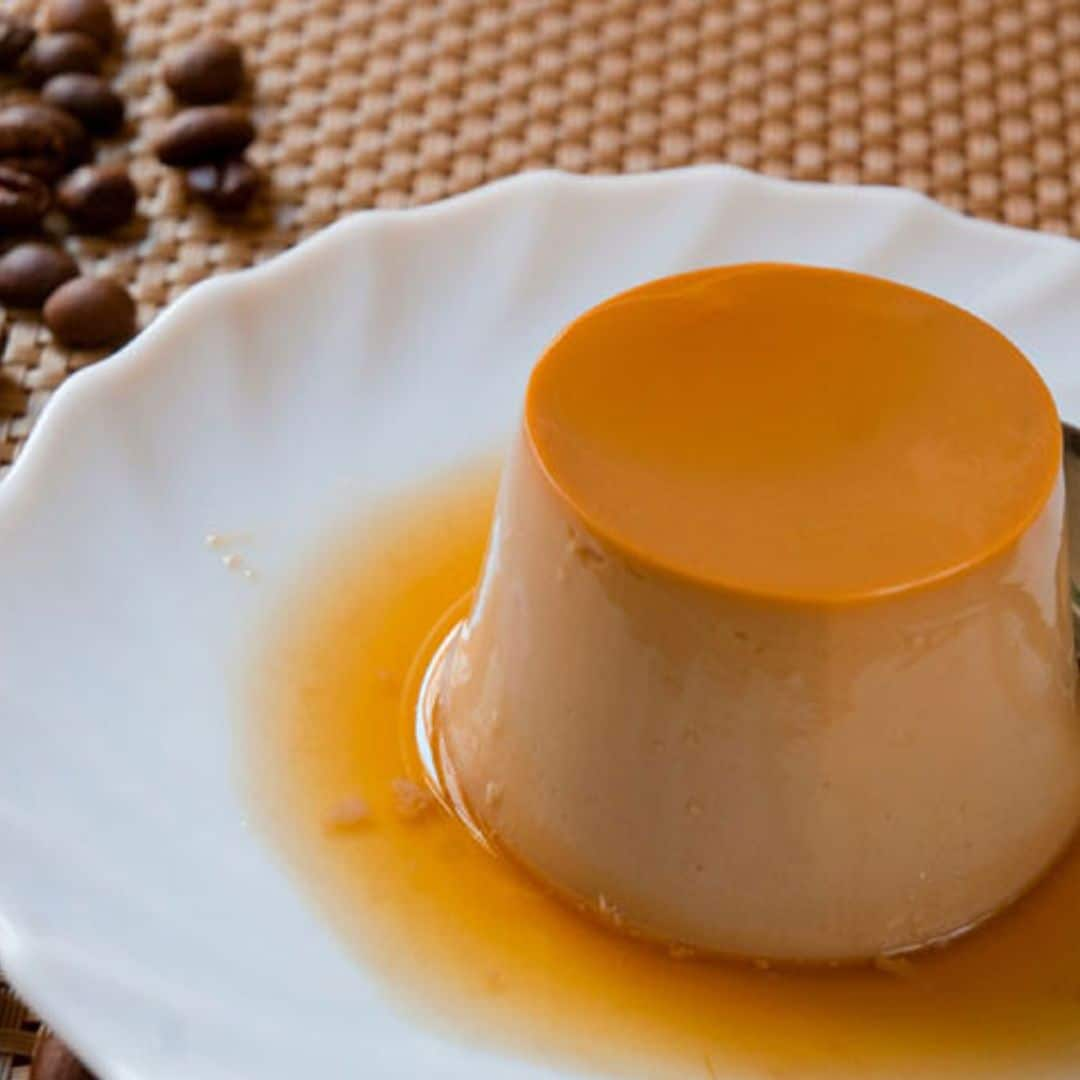 Flan de café sin huevos ni horno