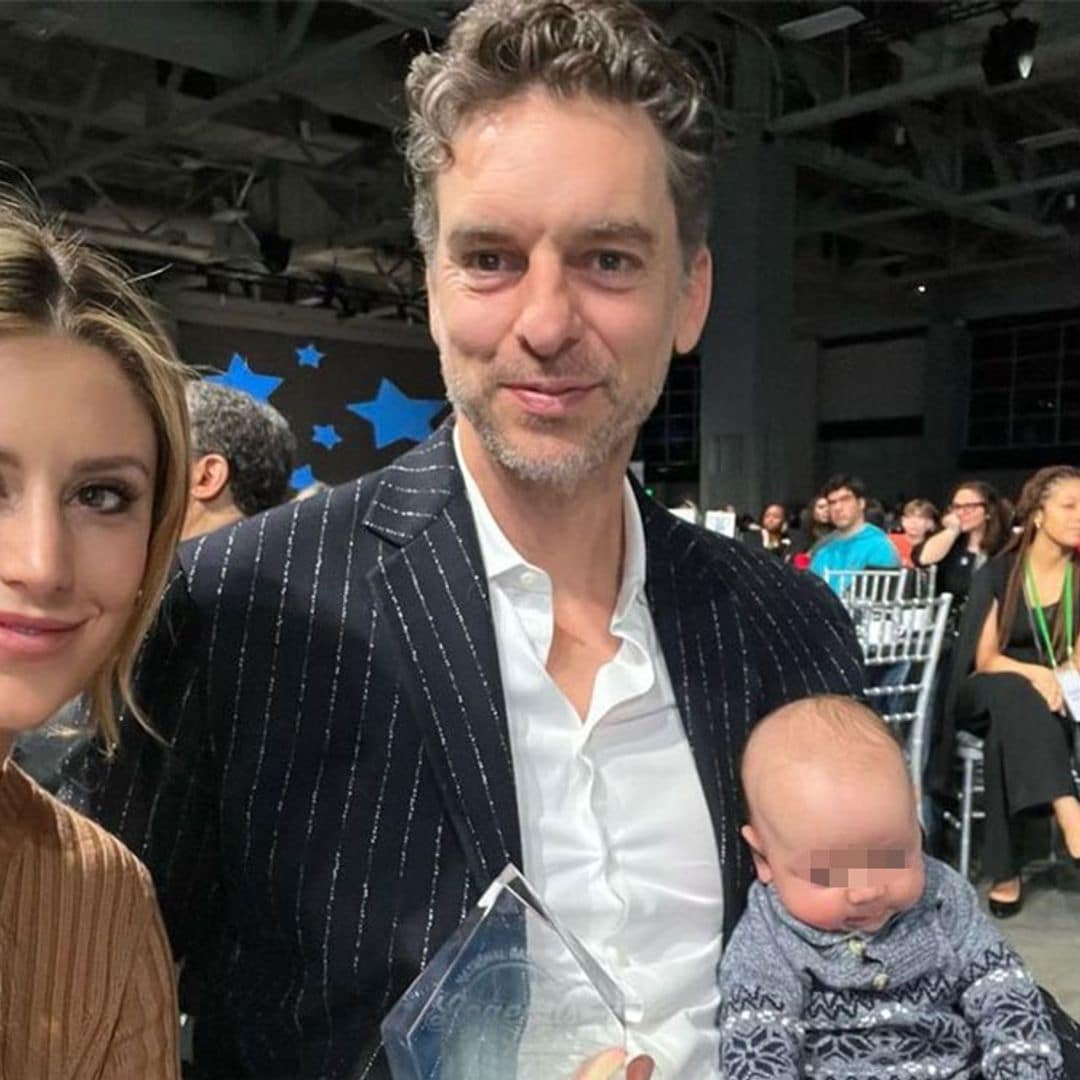 'Mini Pau' y Ellie, los hijos de Pau Gasol, le 'roban' el protagonismo en su gran día