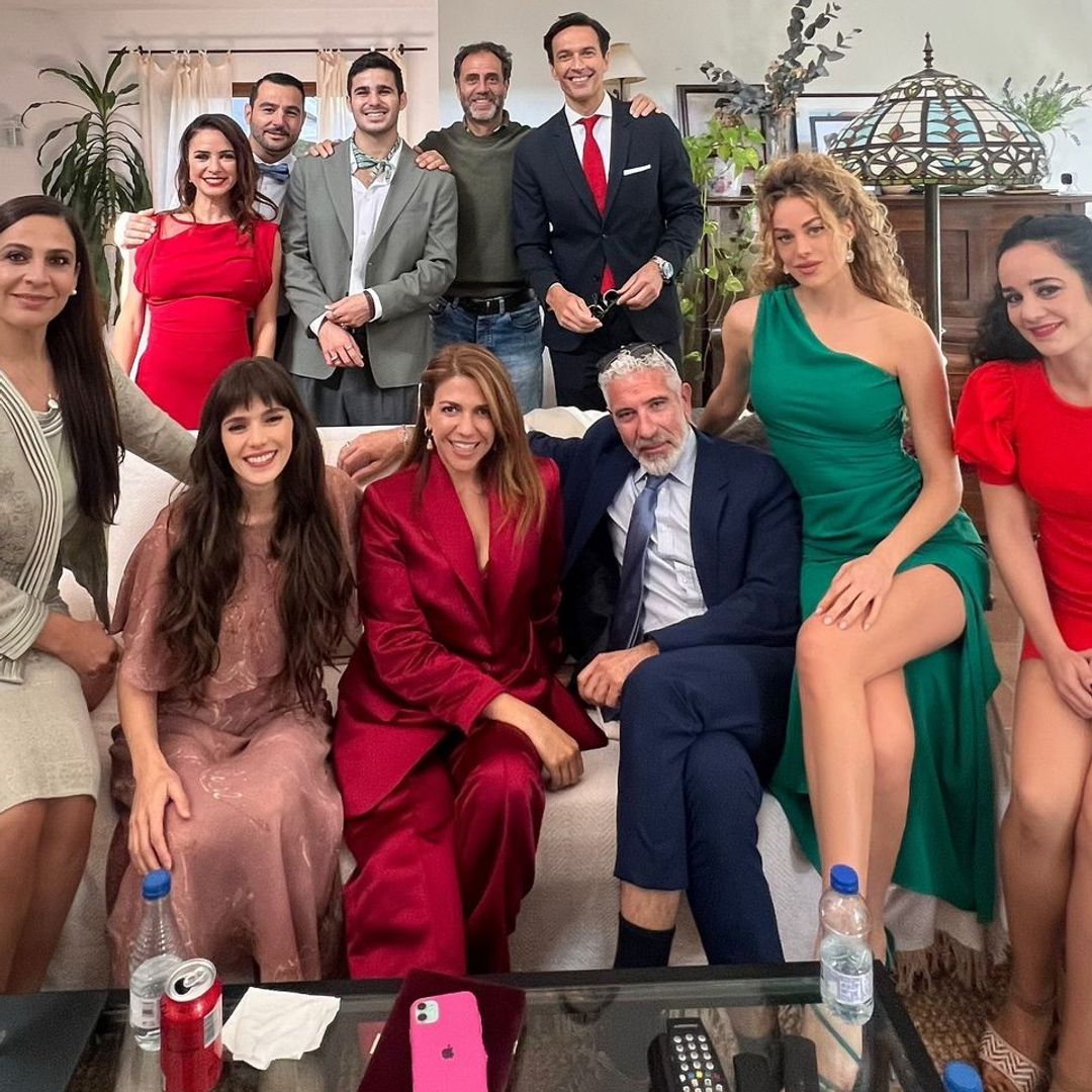 Candela Márquez en el rodaje de la serie 'La Encrucijada'