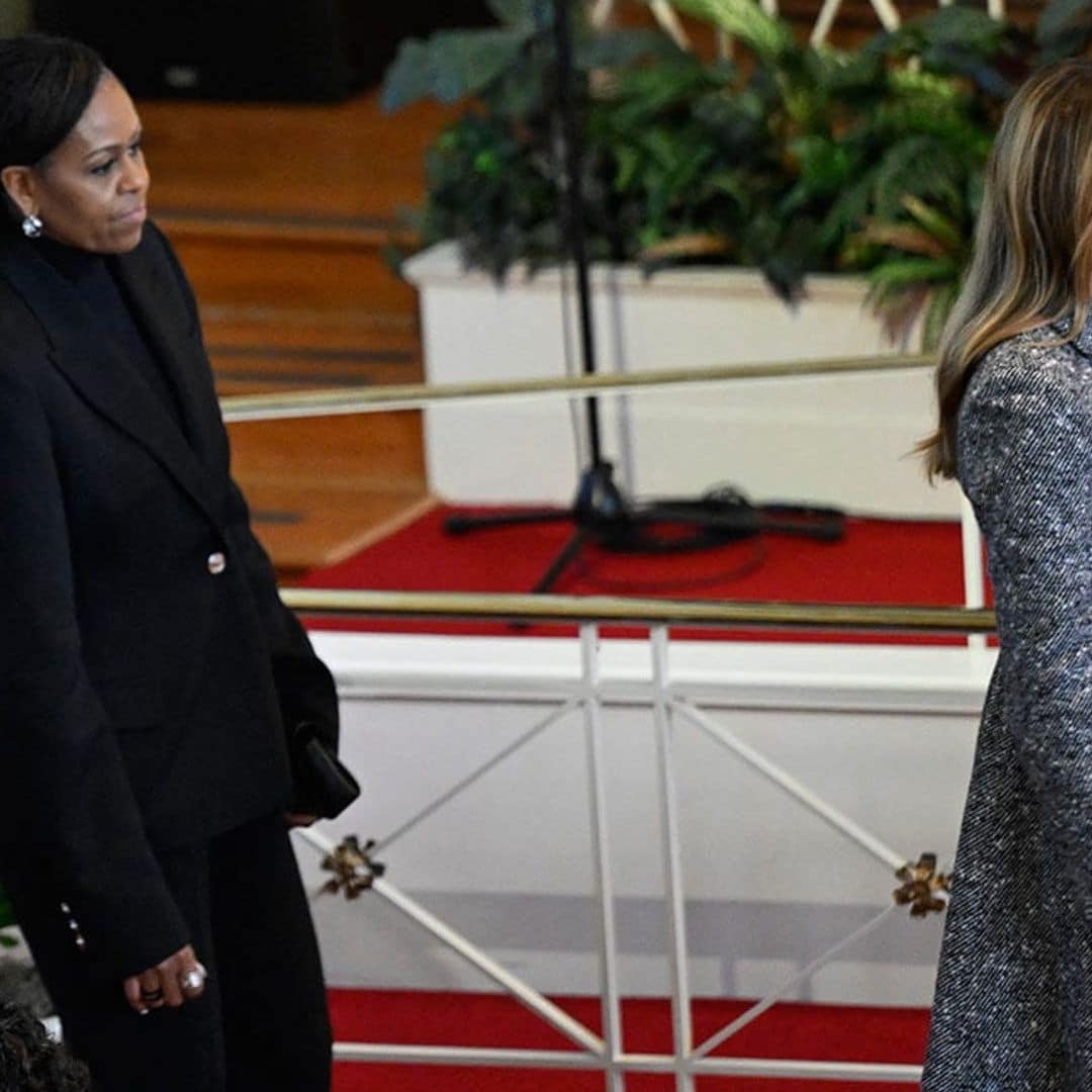 Las ex primeras damas de Estados Unidos se reúnen en el funeral de Rosalynn Carter