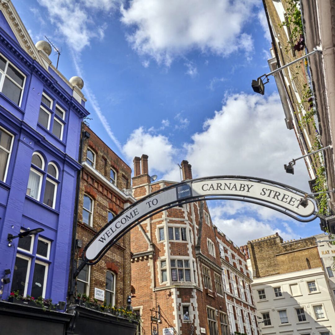 Carnaby Street en el barrio del Soho de Londres