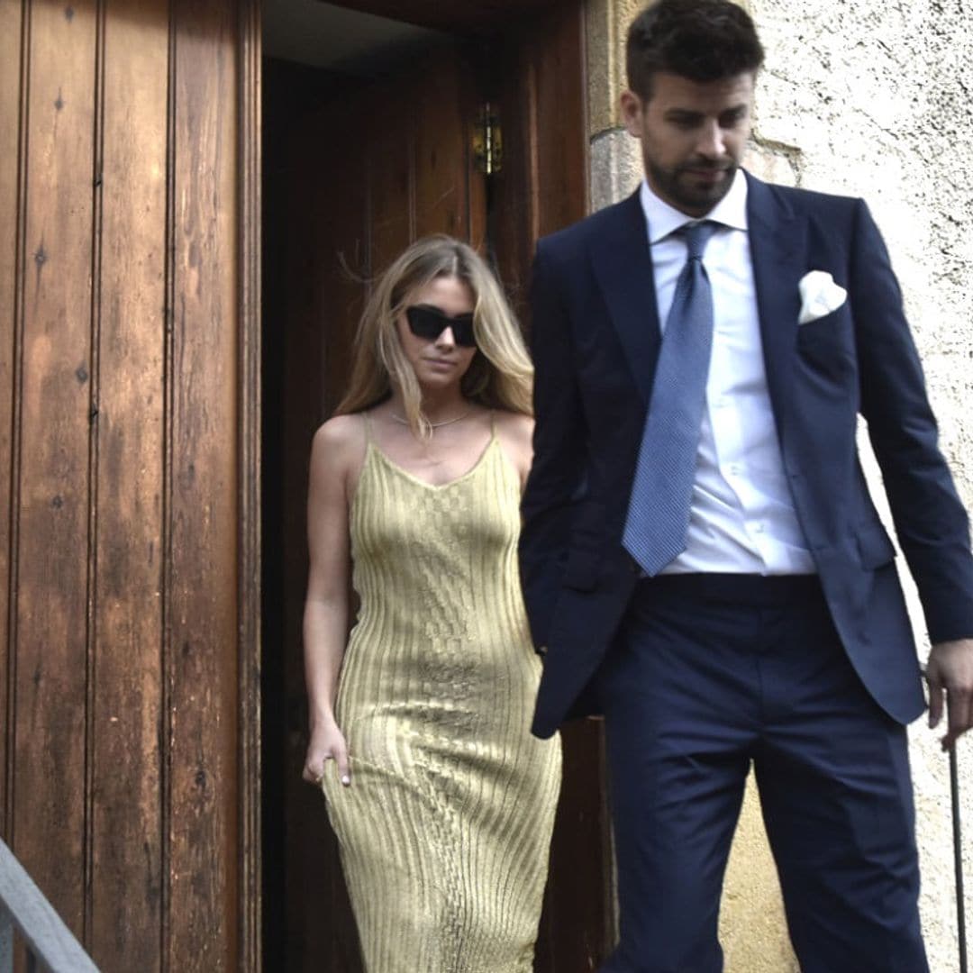 Gerard Piqué acude con Clara Chía a la boda de su hermano Marc, que se ha casado con María Valls en Barcelona