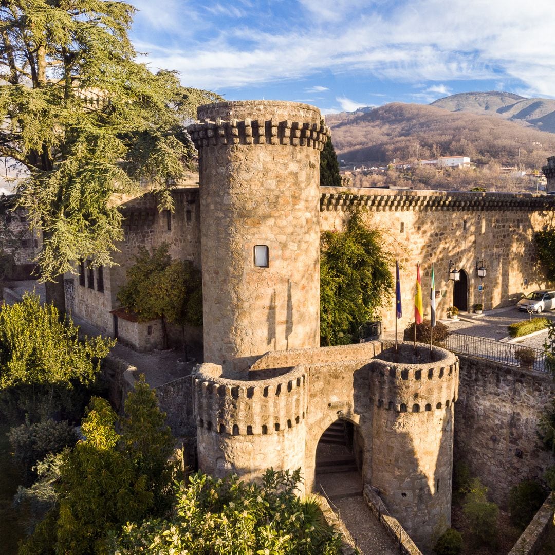 Detalle del foso del castillo del Parador de Jarandilla de la Vera