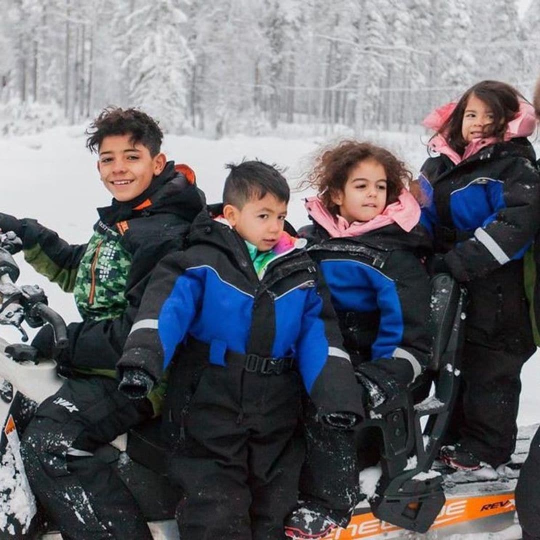 Georgina Rodríguez y sus niños siguen cumpliendo sueños: ¡visitan a Papá Noel!