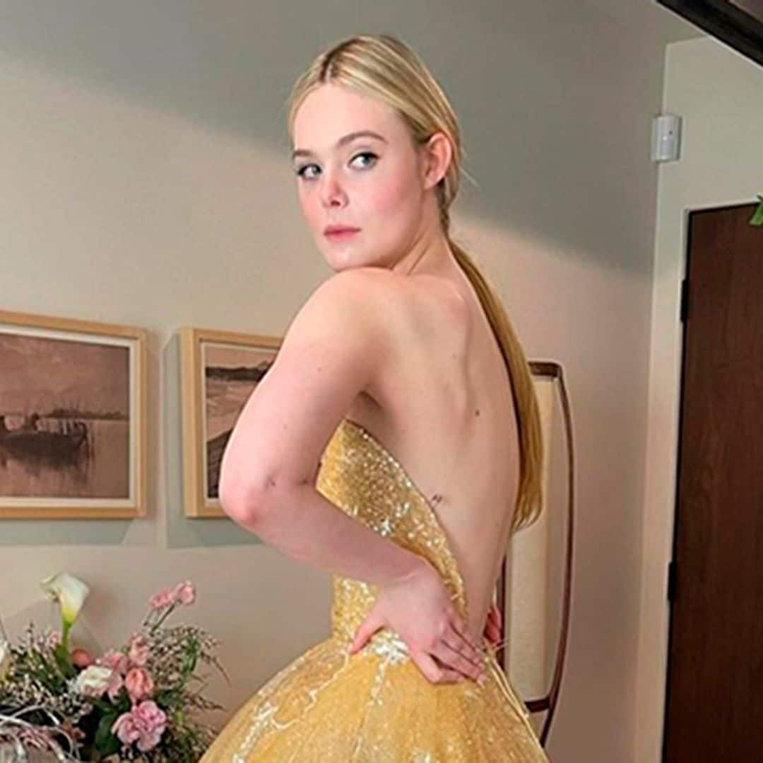 Elle Fanning muestra la realidad detrás de algunos de sus mejores looks de alfombra roja