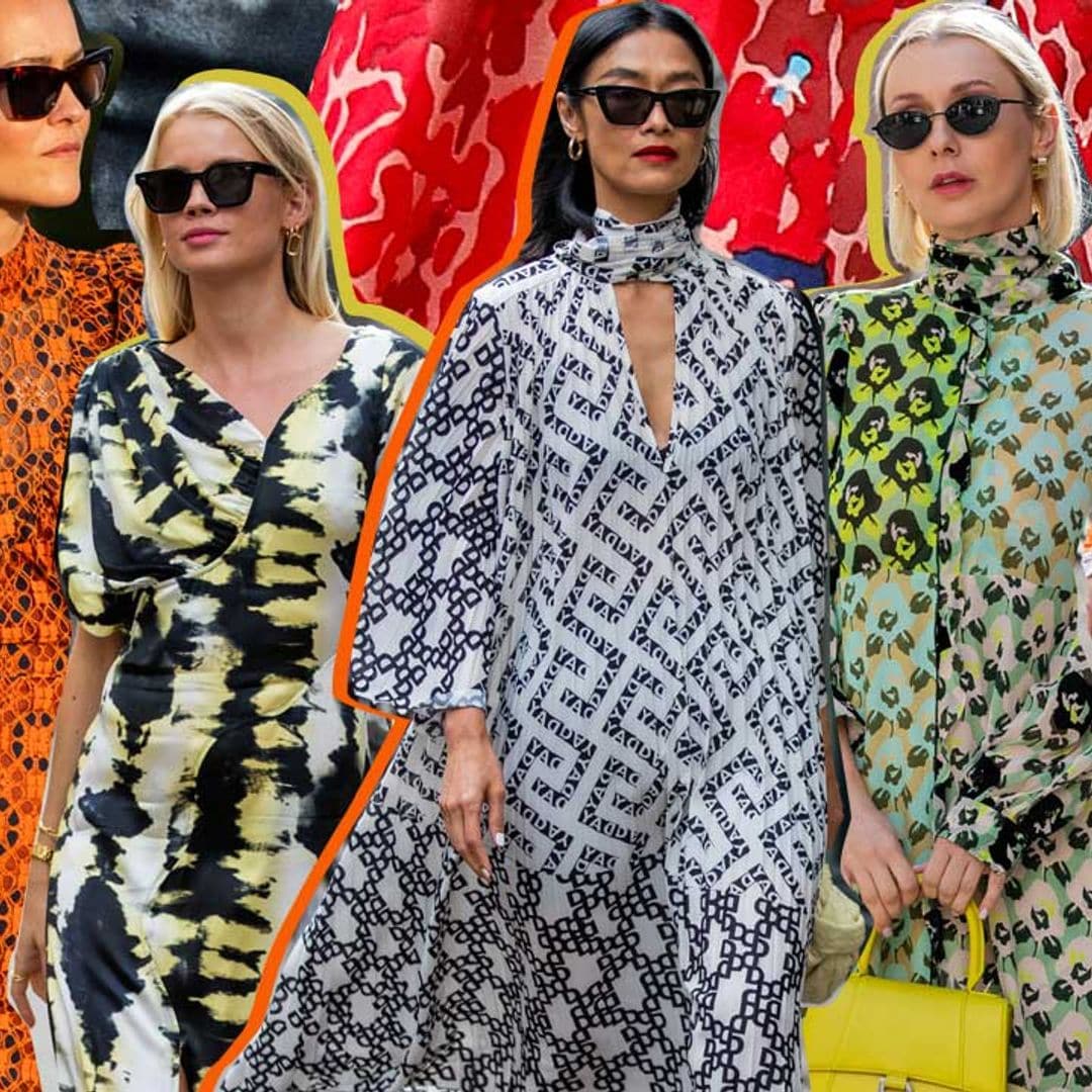 ¡Vivan los vestidos de otoño! 10 diseños estampados en 10 looks que nunca fallan