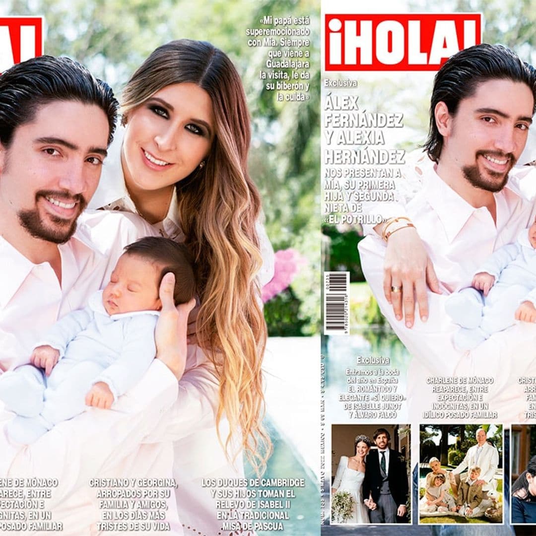 En ¡HOLA!, Álex Fernández y Alexia Hernández nos presentan a Mía, su primera hija