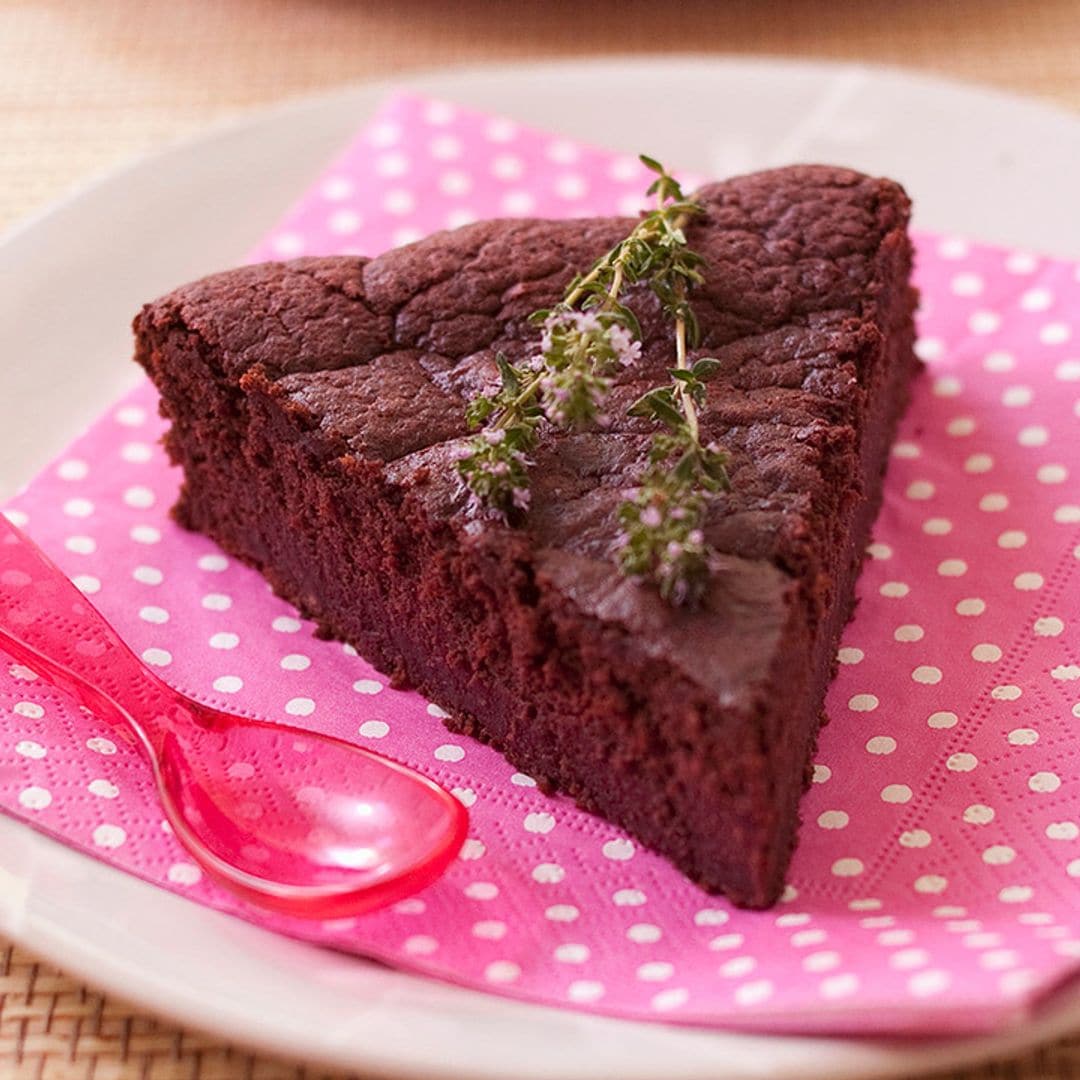 Tarta de chocolate y remolacha