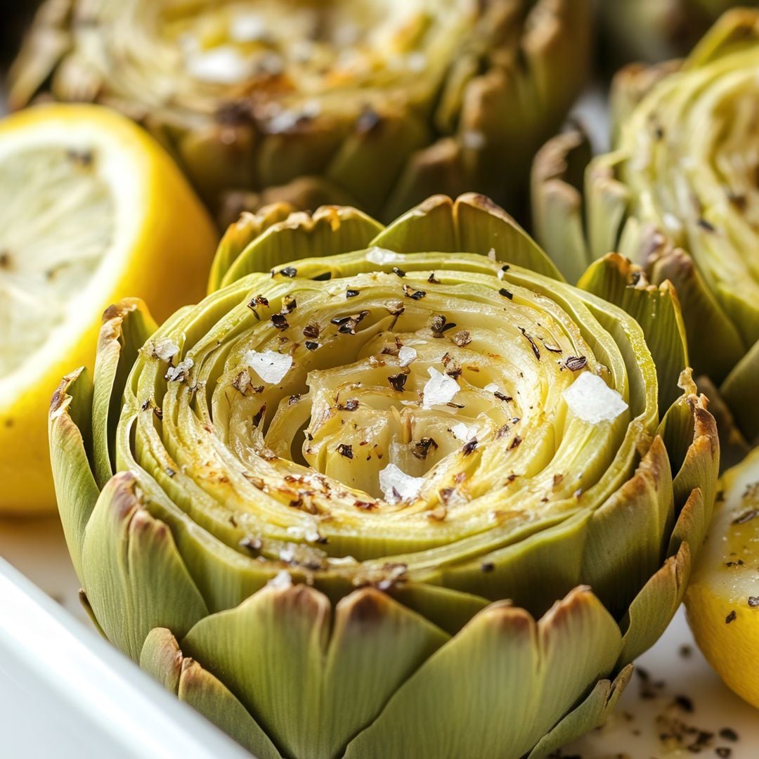 Alcachofas al horno, receta sencilla y saludable