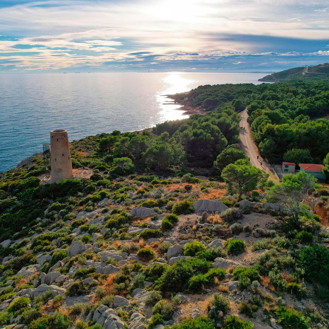 Vista aérea de la costa de Oropesa, en Castellón, Costa del Azahar
