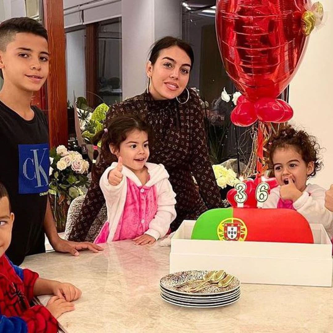 El festejo familiar de Cristiano Ronaldo con Georgina Rodríguez y sus hijos