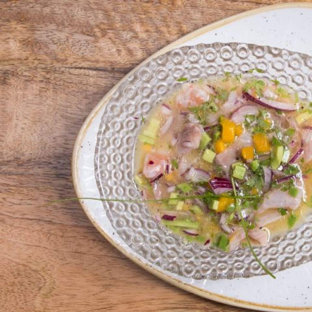 Ceviche de lubina y fresquilla