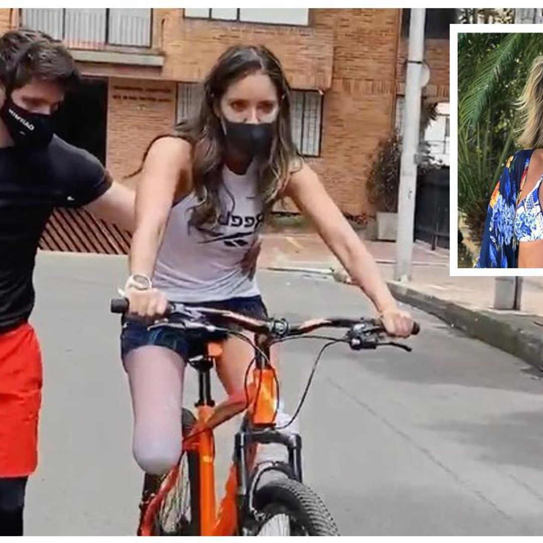 Daniella Álvarez vuelve a andar en bicicleta por primera vez desde la amputación de su pierna