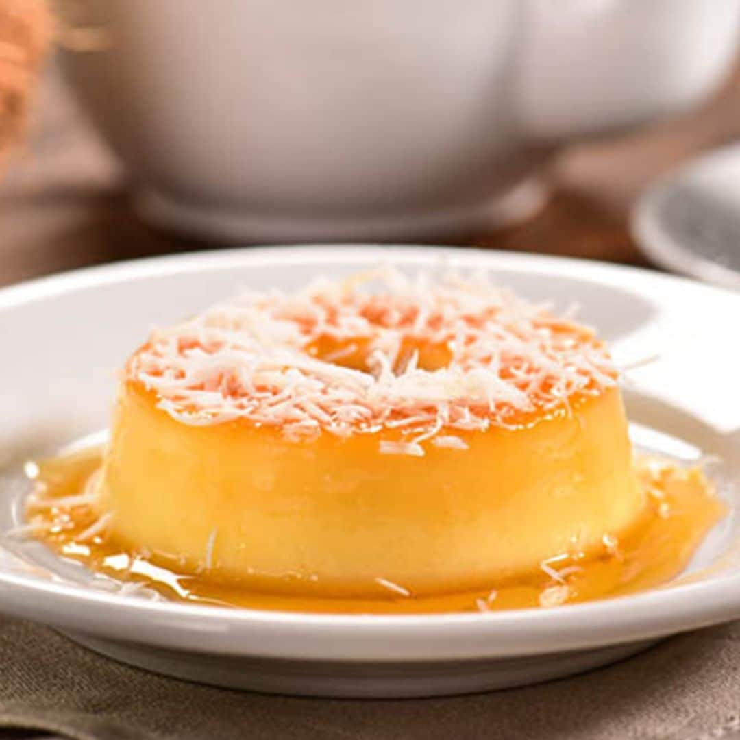 Flan de coco y naranja amarga