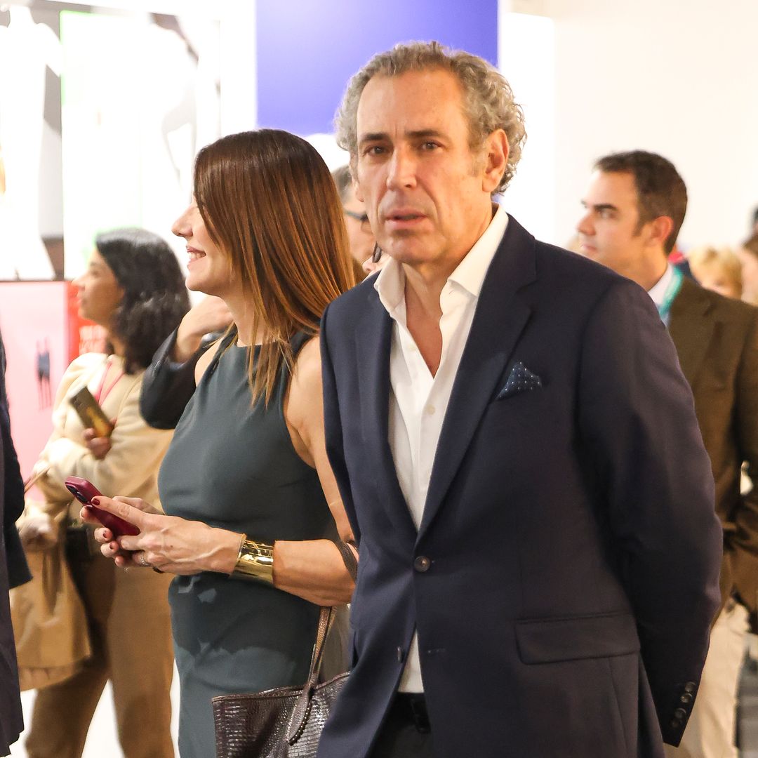 Raquel Revuelta y su novio Manuel Mirat Santiago, consejero delegado del grupo Vocento, attending the 44 edition of the International Contemporary Art Fair ARCO in Madrid on Thursday, 6 March 2025.