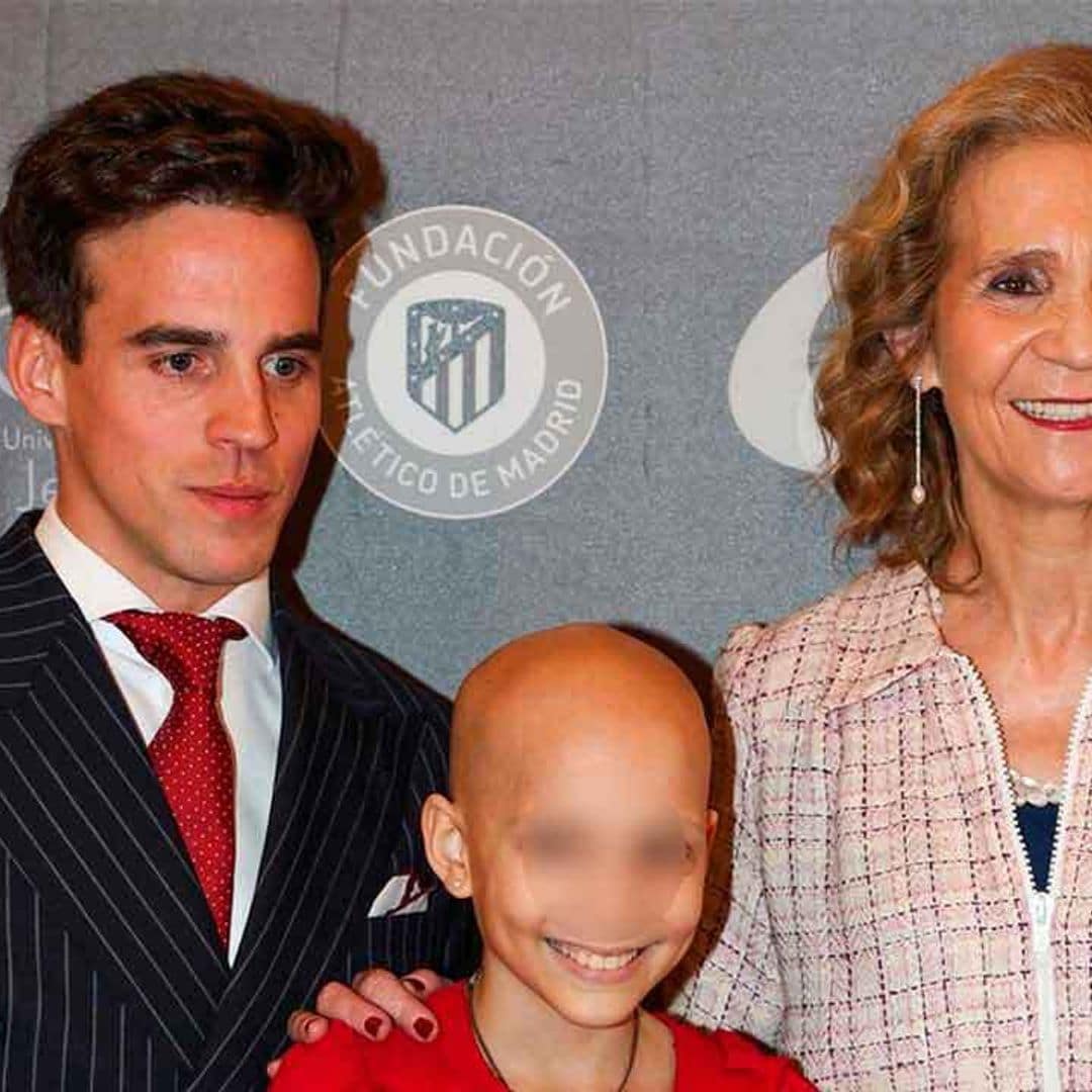 La infanta Elena coincide con el ex de su hija, Gonzalo Caballero, por una buena causa