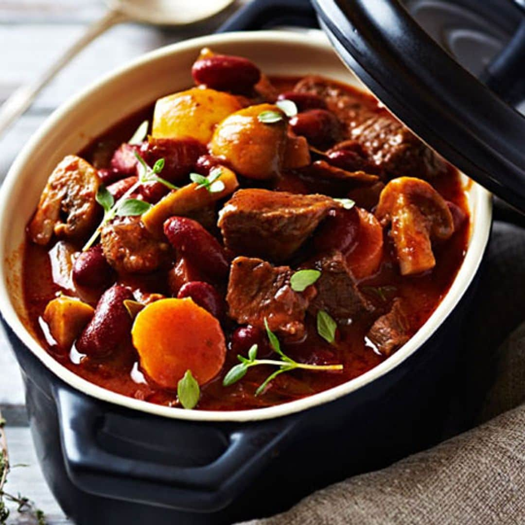 'Goulash' con verduras y champiñones