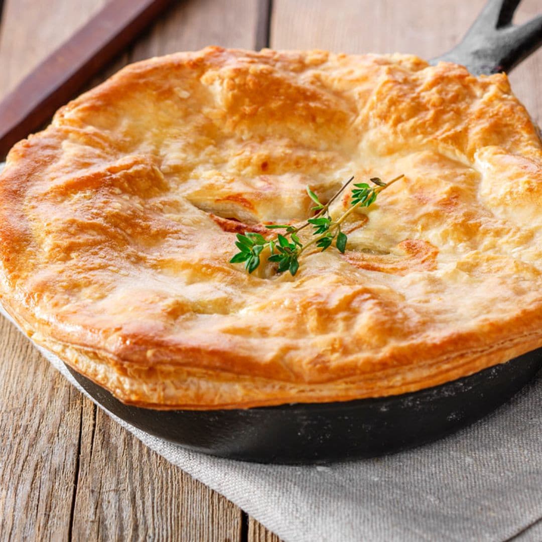 Pastel de pollo y frutos secos