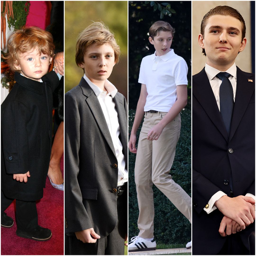 De bebé a todo un apuesto joven: así ha cambiado Barron Trump en el tiempo